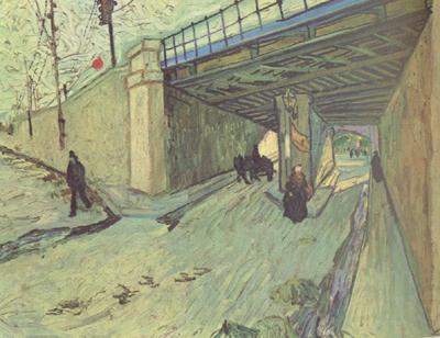 Vincent Van Gogh The Railway Bridge over Avenue Montmajour,Arles (nn04) Norge oil painting art
